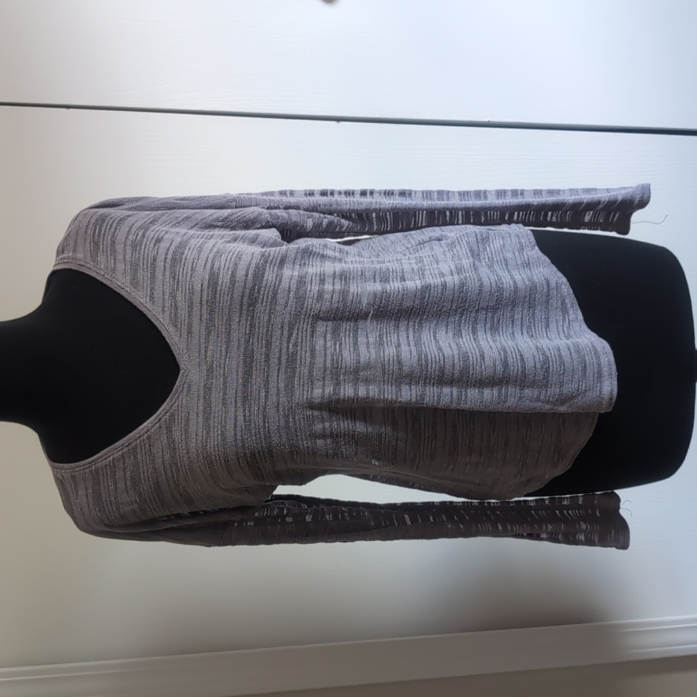 Apt. 9 Grey Knit V Neck